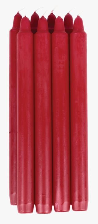 Stakelys ASP stearin 20cm 8 stk kruunukynttilä punainen