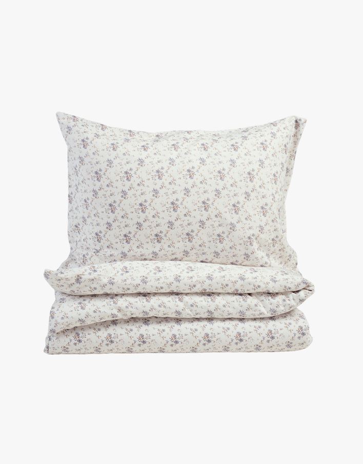 Flanellipussilakanasetti sininen - 150x210+50x60 cm sininen - 1