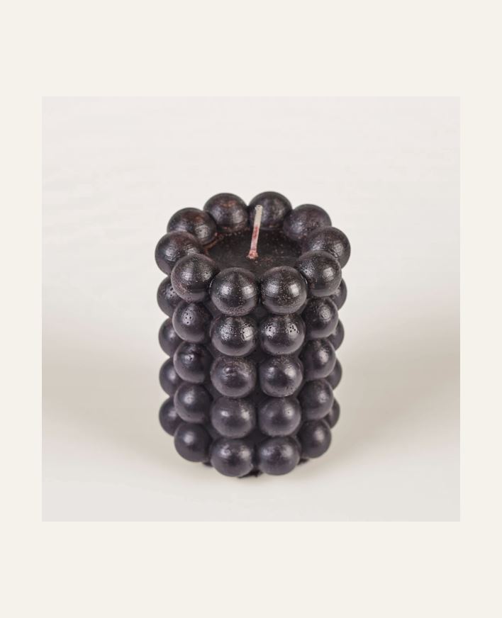 Koristekynttilä musta - 7,2x9,5 cm musta - 1