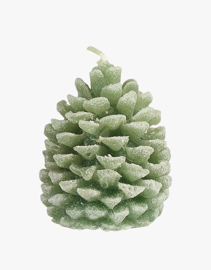 Pinecone koristekynttilä vihreä - 6,5x8 cm vihreä - 1