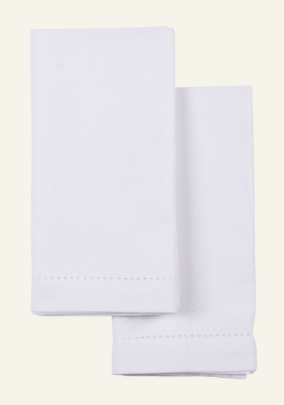 Kangaslautasliina, 2 kpl  valkoinen - 2