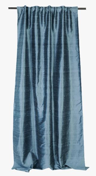 Premium Collection Mulbury silk verho sumuinen sininen