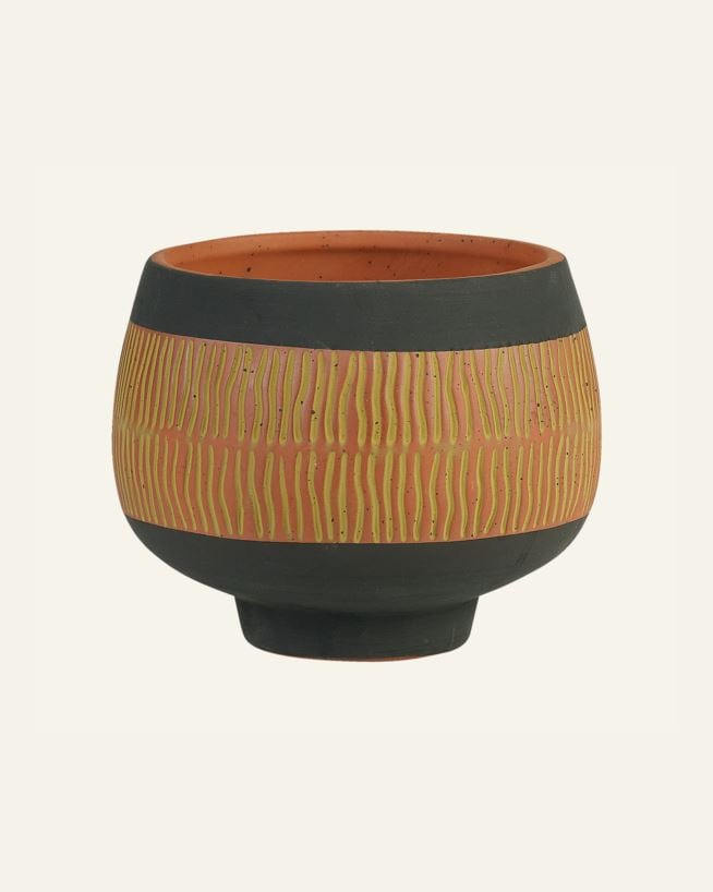 Kukkaruukku moniväri/ruskea - 13x13x10,5 cm moniväri/ruskea - 1