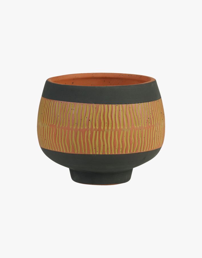 Kukkaruukku moniväri/ruskea - 13x13x10,5 cm moniväri/ruskea - 1