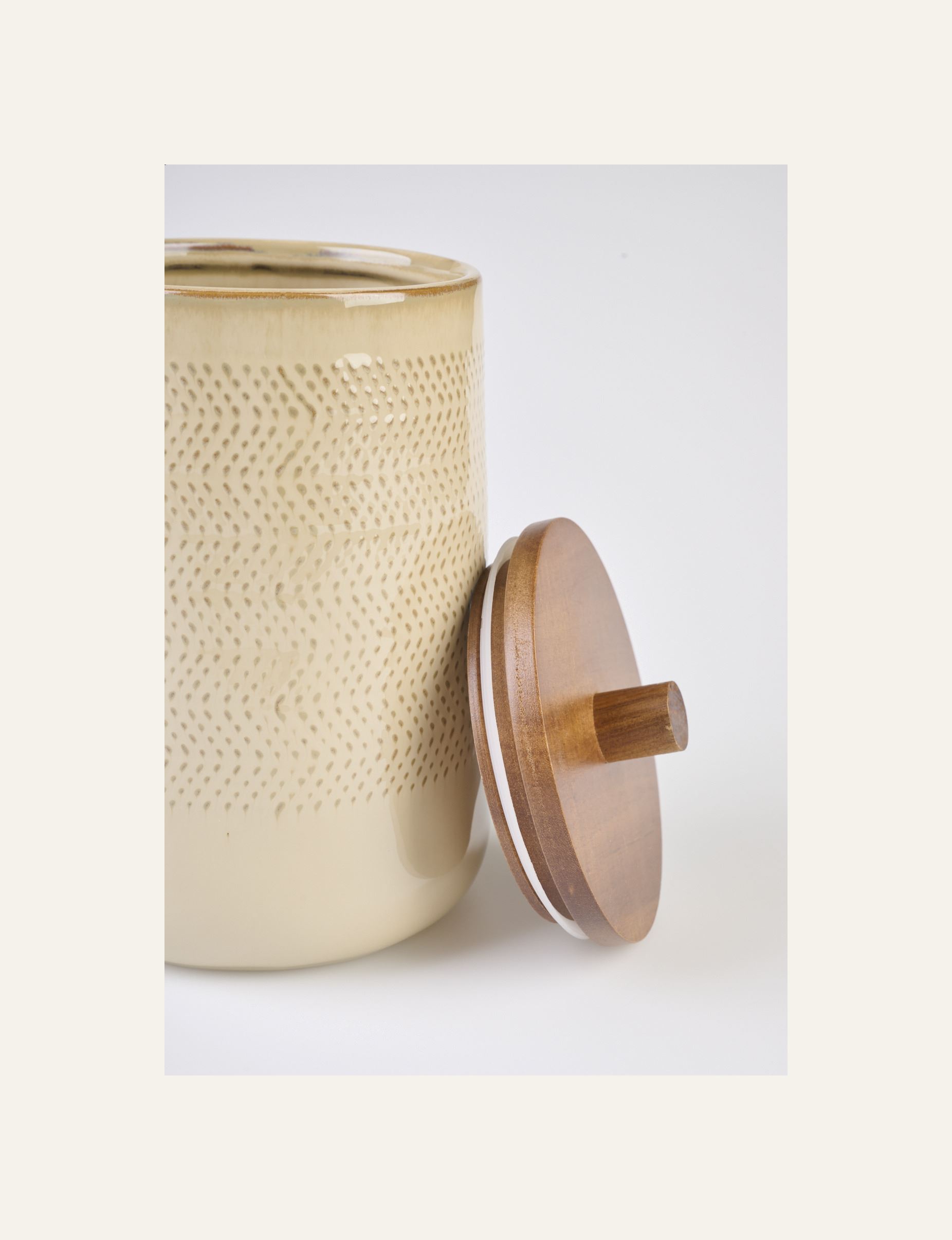 Säilytyspurkki beige - 2