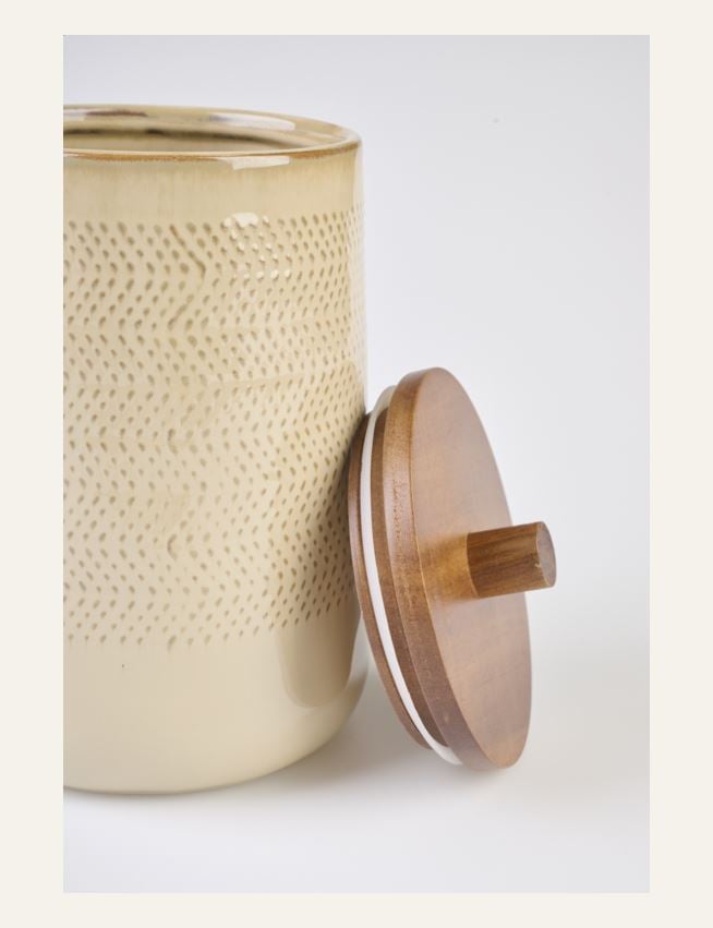 Säilytyspurkki beige - 2