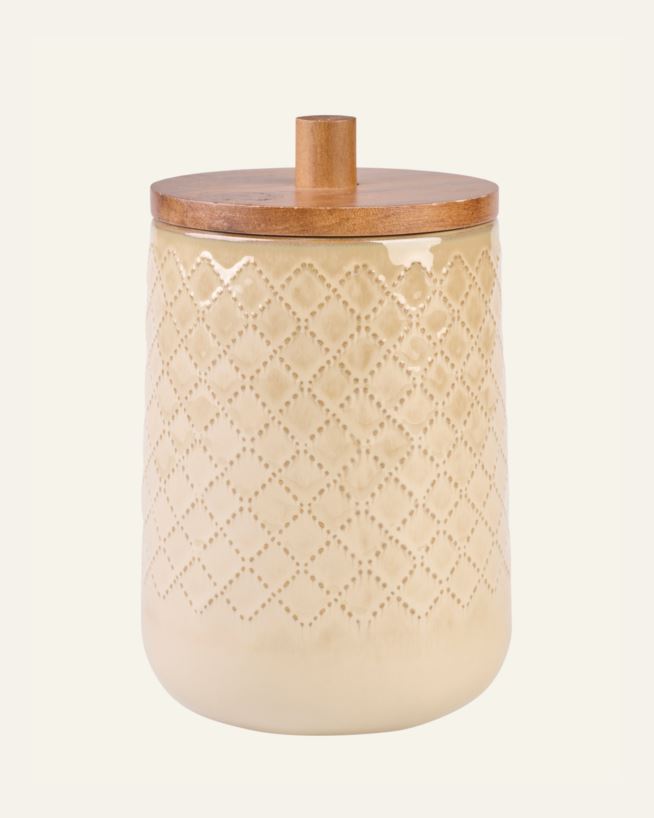 Säilytyspurkki beige - 14x14x20,5 cm beige - 1