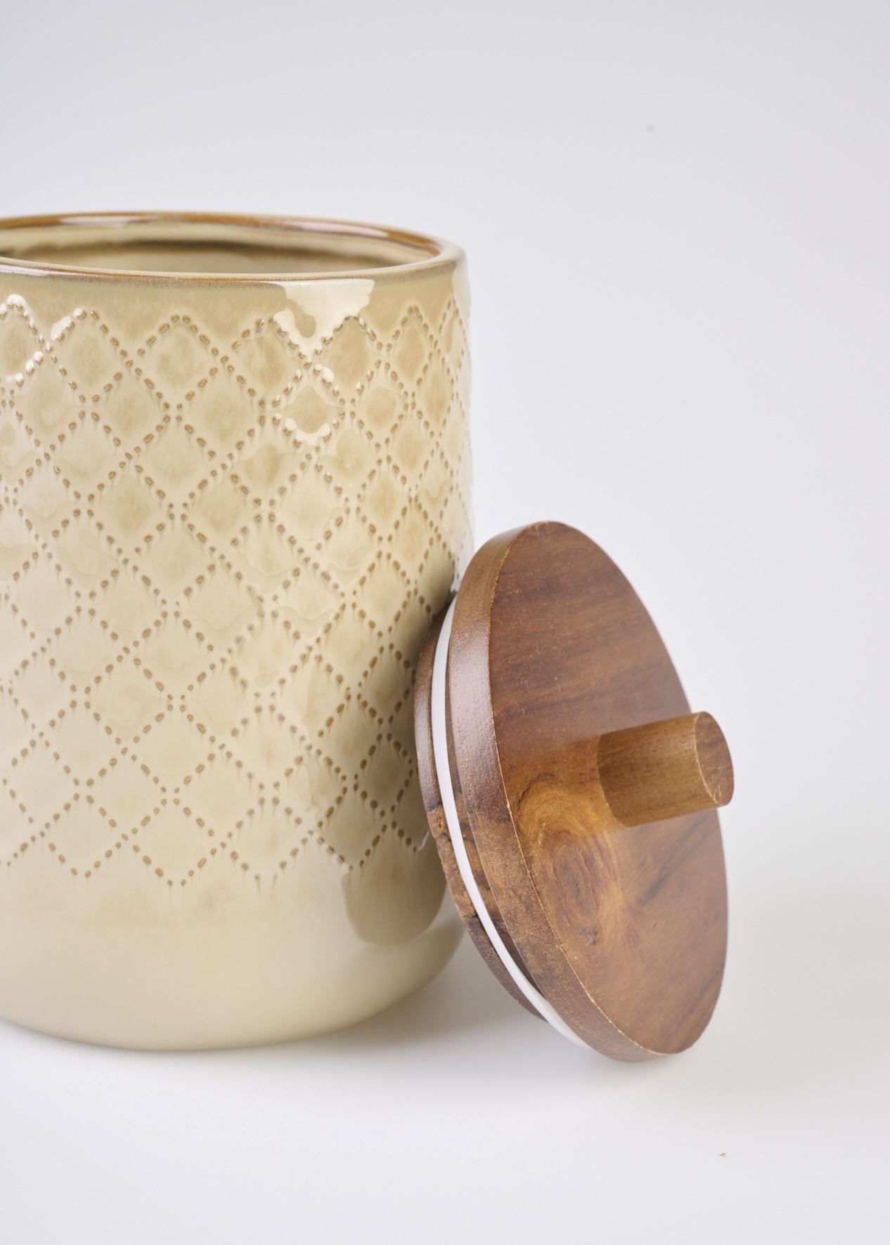 Säilytyspurkki beige - 2