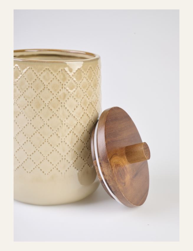 Säilytyspurkki beige - 2