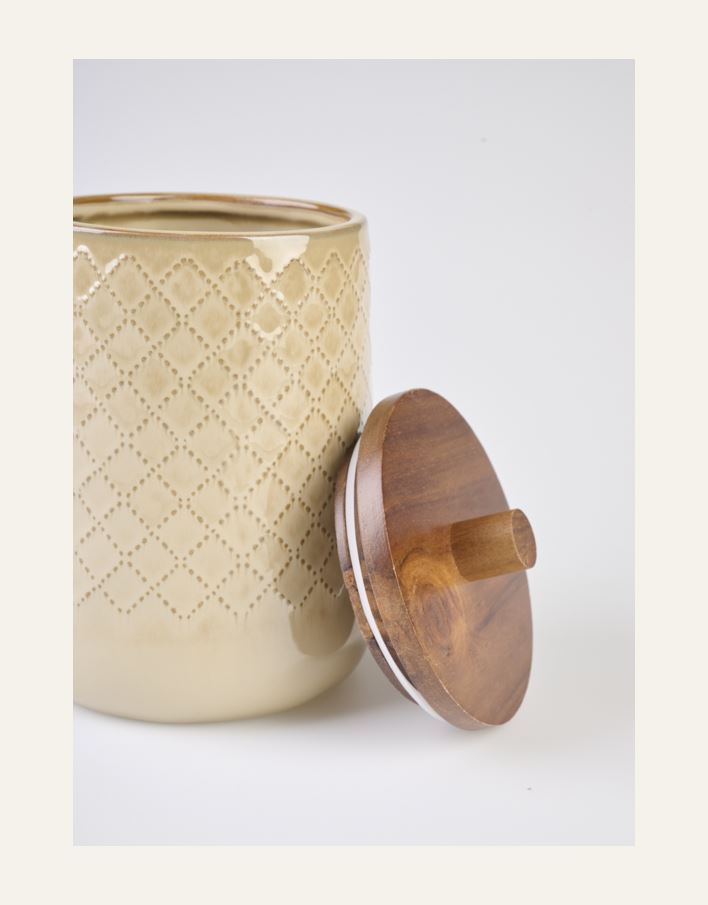 Säilytyspurkki beige - 2