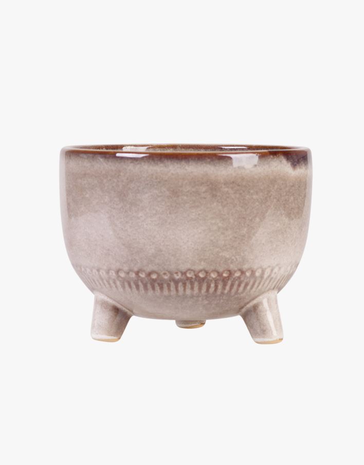 Kukkaruukku harmaanruskea - 16,7x16,7x12,5 cm harmaanruskea - 1