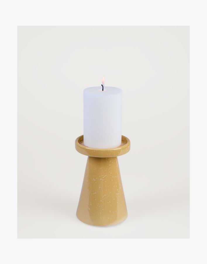 Kynttilänjalka okra - 10x10x15,5 cm okra - 1