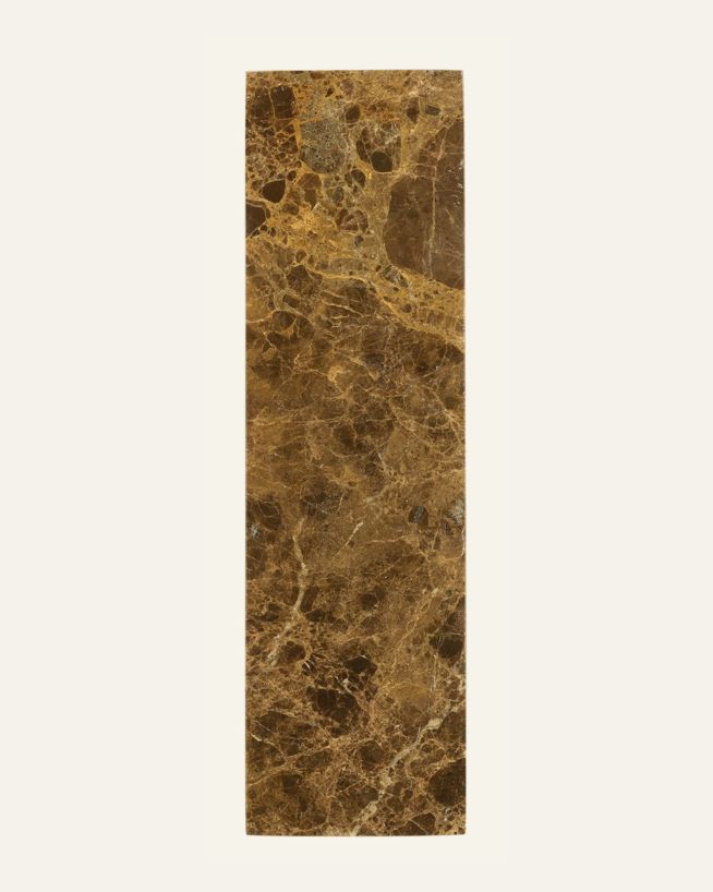 Kynttilänpidin ruskea - 10x35x1,5 cm ruskea - 1
