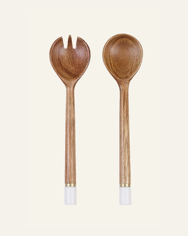 Salaattiottimet ruskea - 7x28 cm ruskea - 1