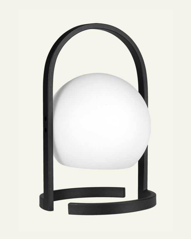 Led-lyhty musta/valkoinen - 22x34 cm musta/valkoinen - 1