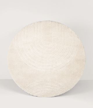 Forms & Objects Cecci pyöreä matto luonnonvalkoinen