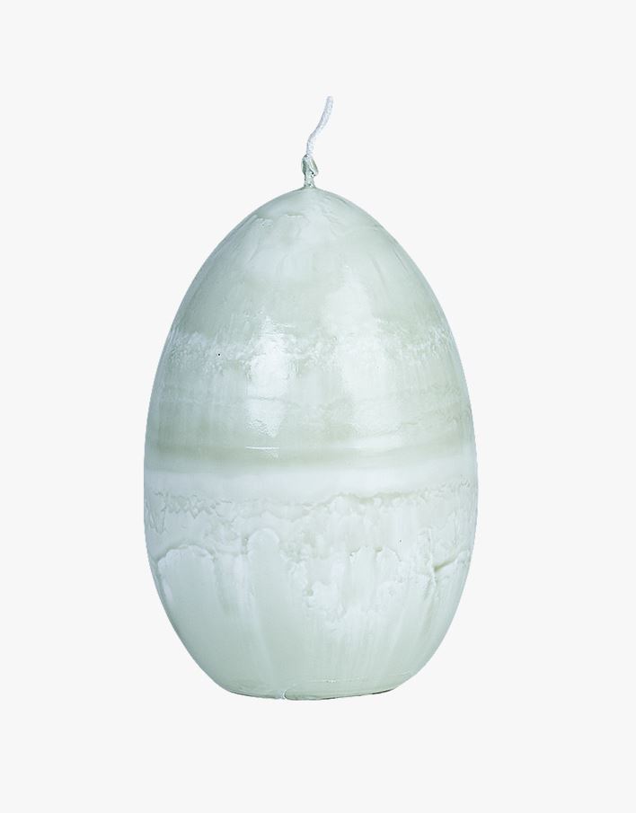 Koristekynttilä harmaa - 8x8x12 cm harmaa - 1