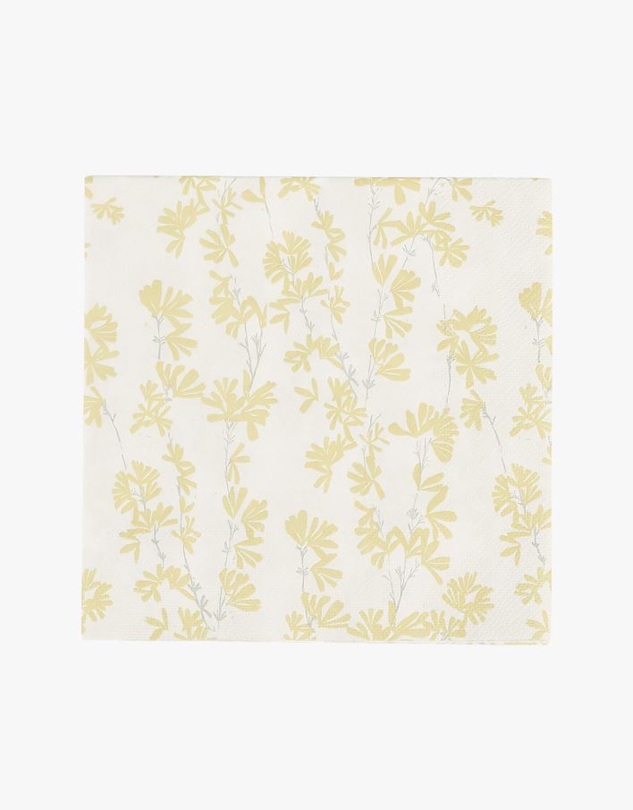 Paperiservetit keltainen - 33x33 cm keltainen - 1
