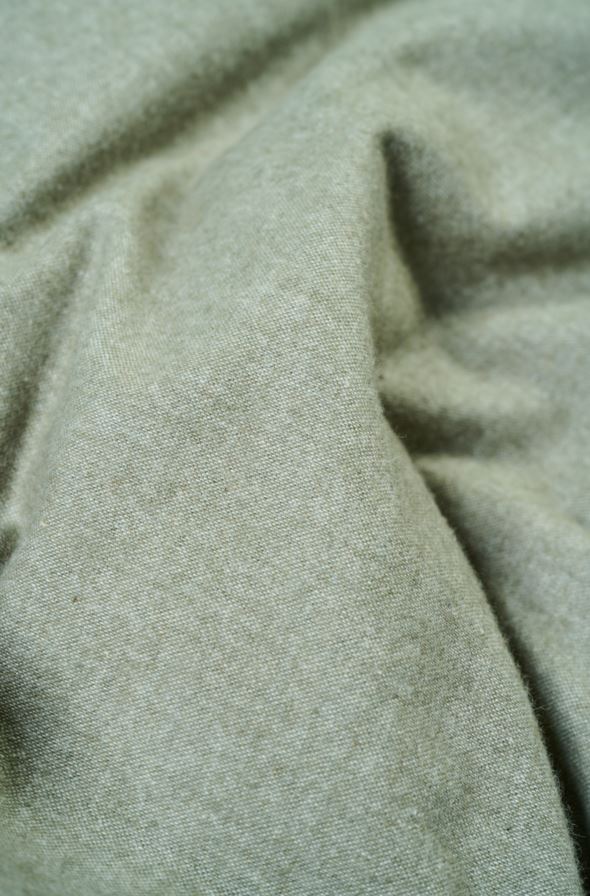 Pussilakanasetti lankavärjättyä flanellia oliivinvihreä - 3