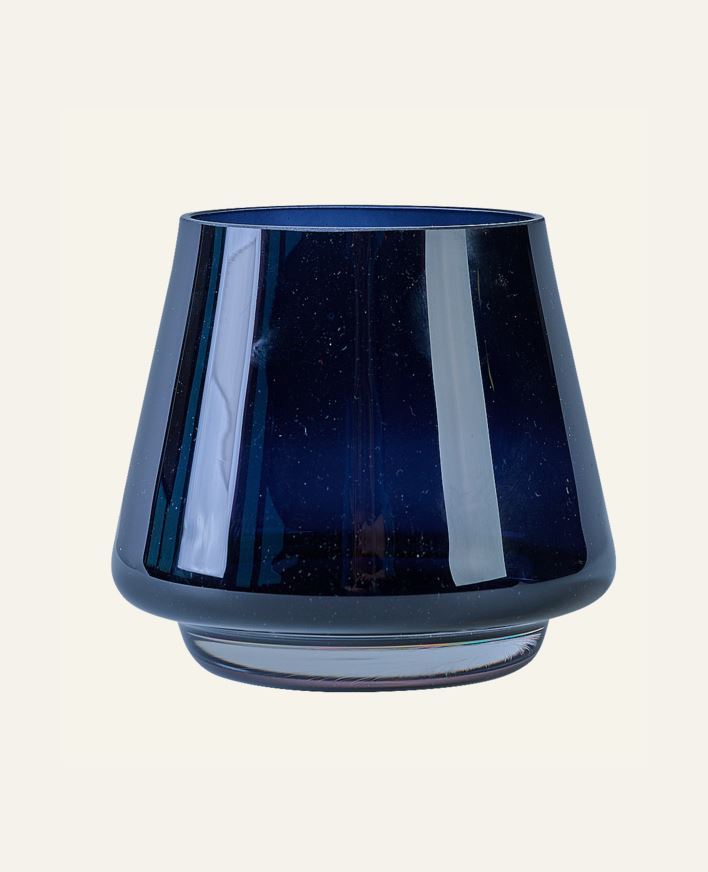 Kynttilälyhty tummansininen - 10x10x9,5 cm tummansininen - 1