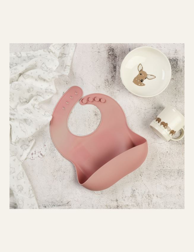 Ruokalappu roosa - 2