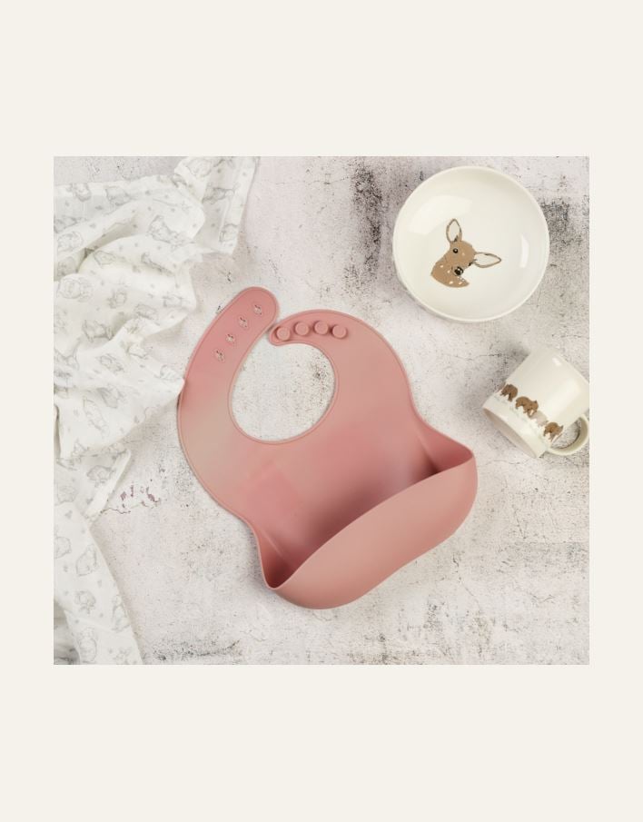 Ruokalappu roosa - 2