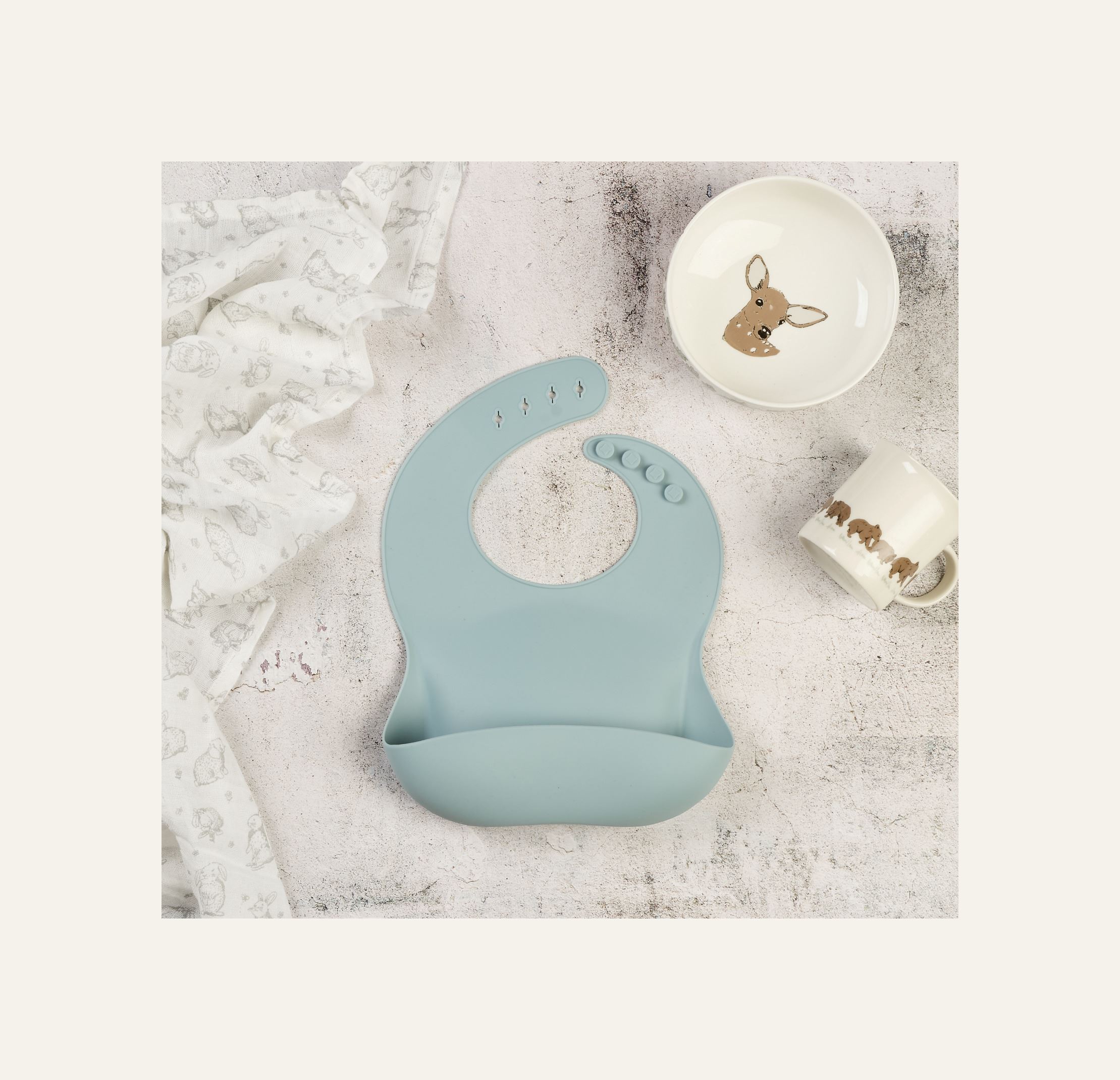 Ruokalappu sininen - 2