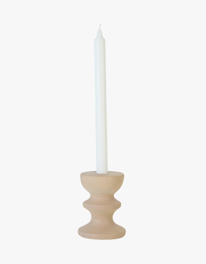 Kynttilänjalka beige - 9,2x9,2x12 cm beige - 1