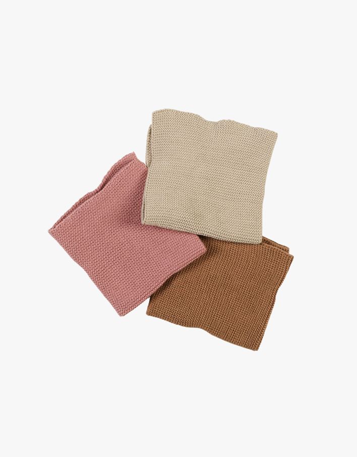 Sileäneulottu rätti moniväri/roosa - 26x26 cm moniväri/roosa - 1