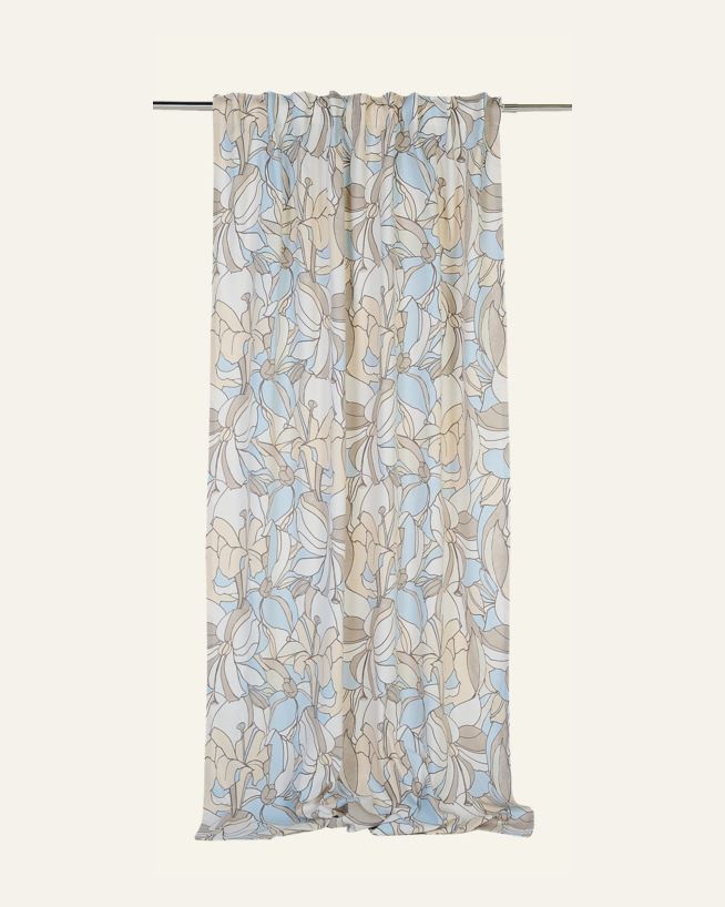 Verho moniväri/sininen - 140x240 cm moniväri/sininen - 1