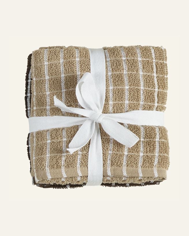 Keittiöpyyhe, 2 kpl beige - 50x70 cm beige - 1