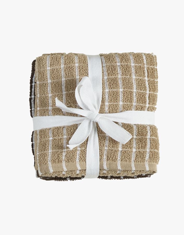 Keittiöpyyhe, 2 kpl beige - 50x70 cm beige - 1