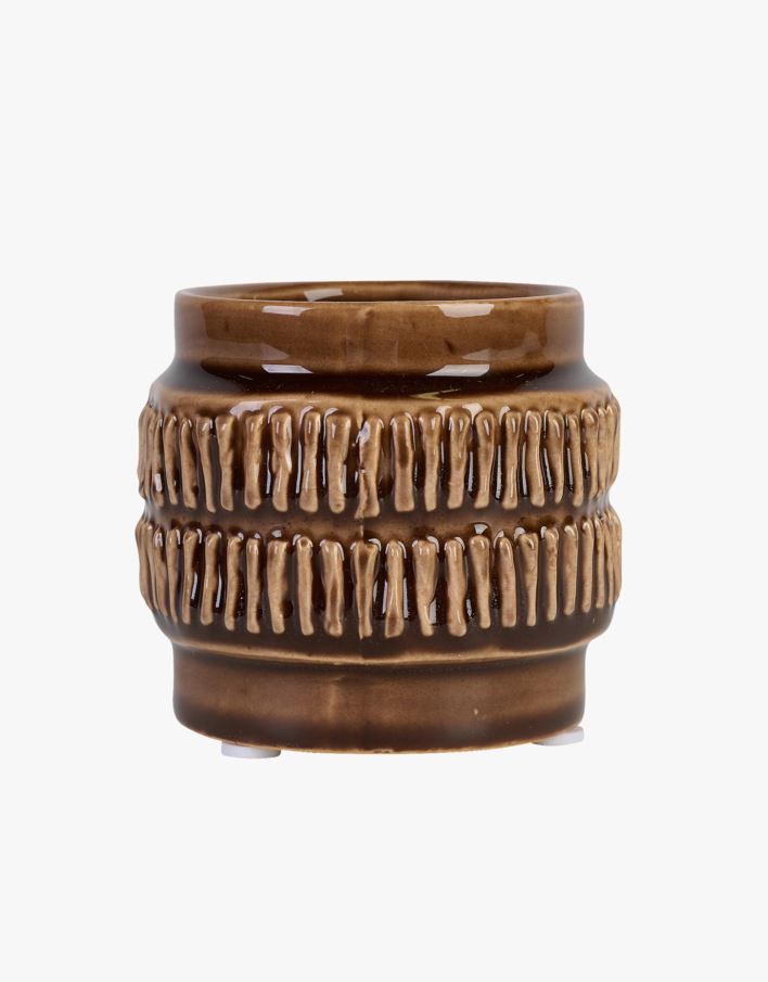 Kynttilälyhty tummanruskea - 8x8x7,5 cm tummanruskea - 1