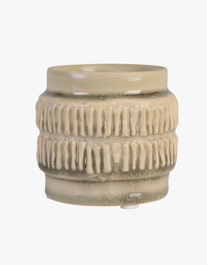 Kynttilälyhty harmaa - 8x8x7,5 cm harmaa - 1