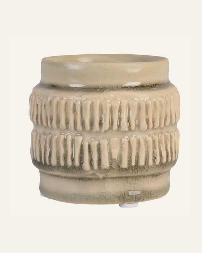 Kynttilälyhty harmaa - 8x8x7,5 cm harmaa - 1