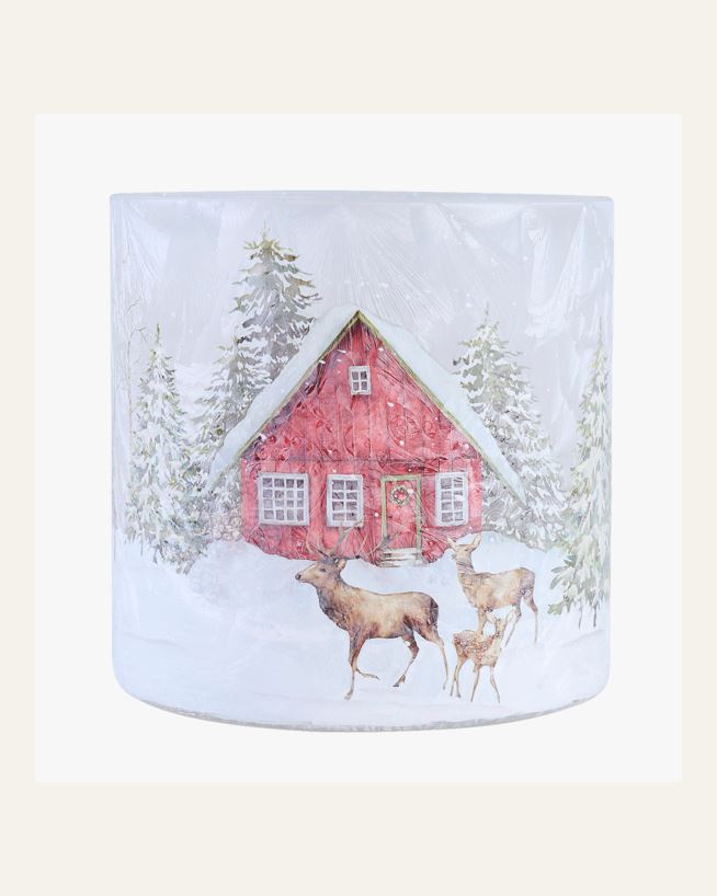 Kynttilälyhty moniväri/punainen - 15x15 cm moniväri/punainen - 1