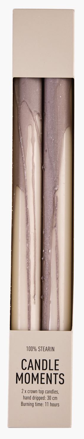 Kruunukynttilä vaaleanharmaa - 3