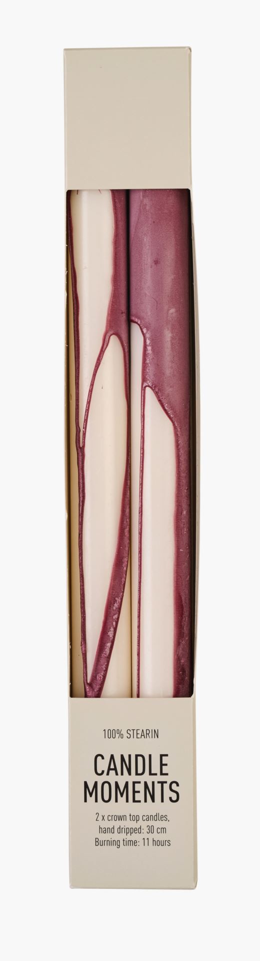 Kruunukynttilä viininpunainen - 2