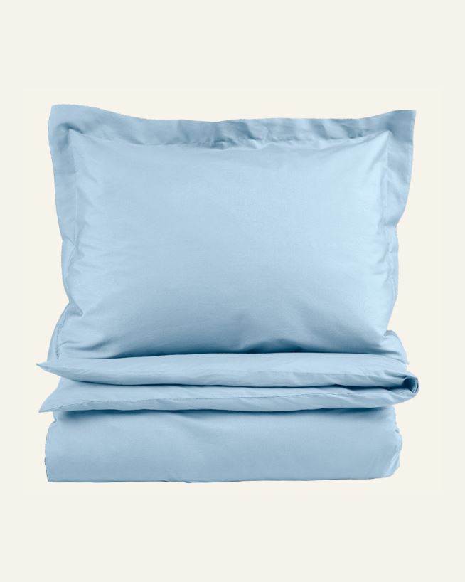 Pussilakanasetti percalea sumuinen sininen - 150x210 cm sumuinen sininen - 1