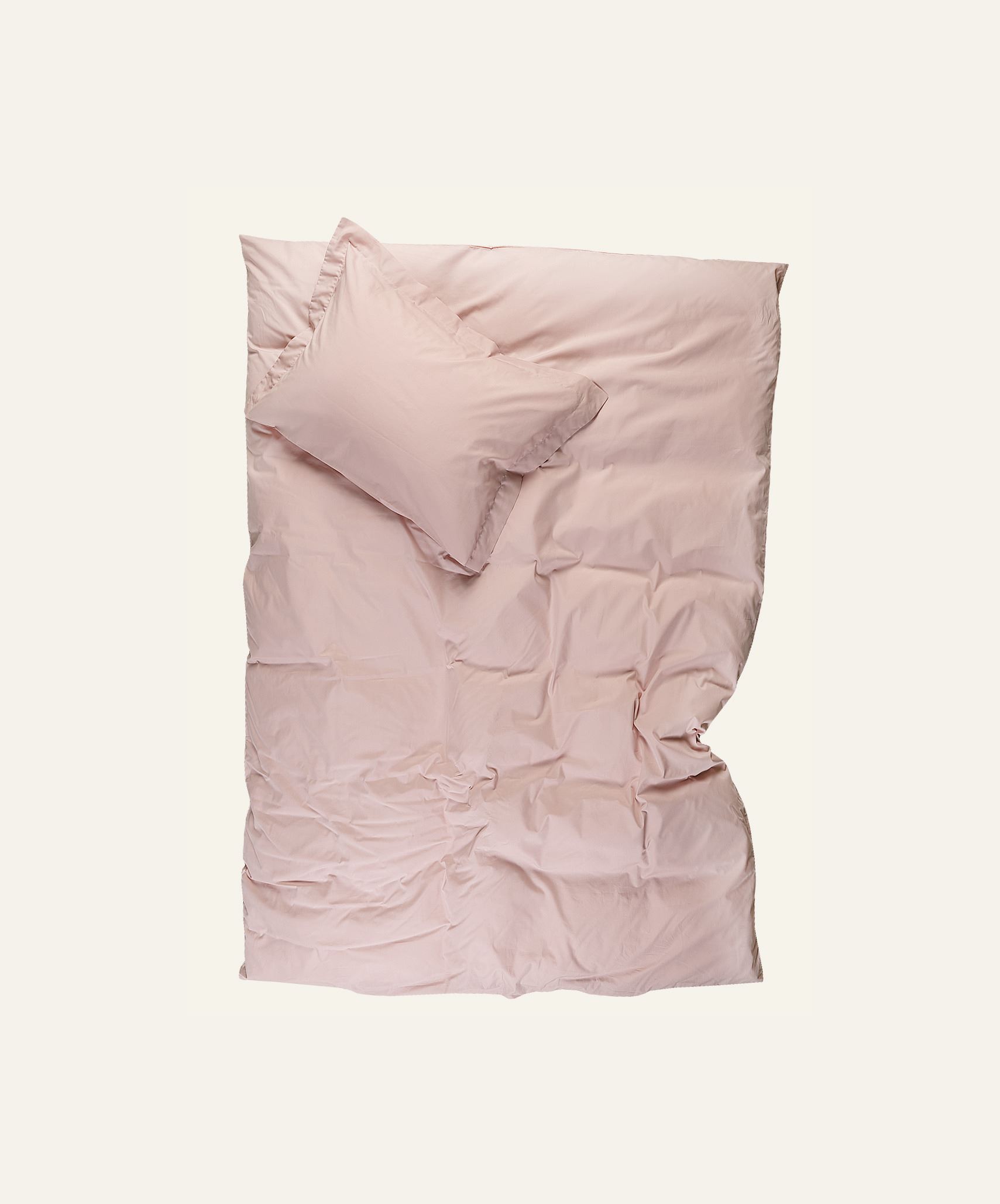 Pussilakanasetti percalea puuteriroosa - 2