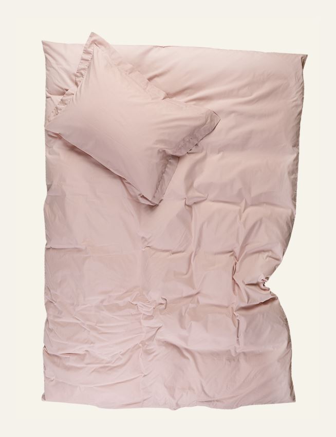 Pussilakanasetti percalea puuteriroosa - 2