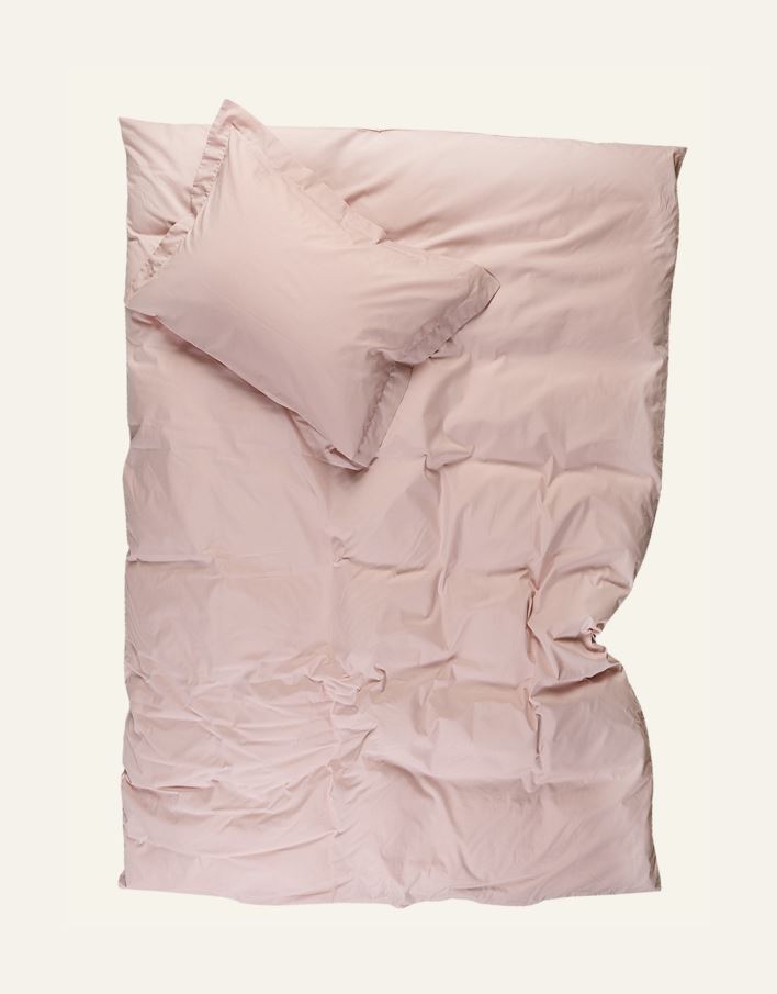 Pussilakanasetti percalea puuteriroosa - 2