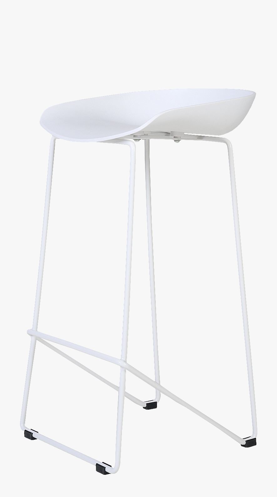 Baarijakkara valkoinen - 44x43x79 cm valkoinen - 1