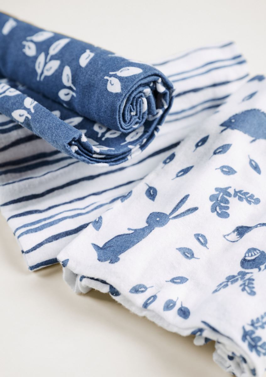 Flanelliliinat sininen - 50x50 cm sininen - 1