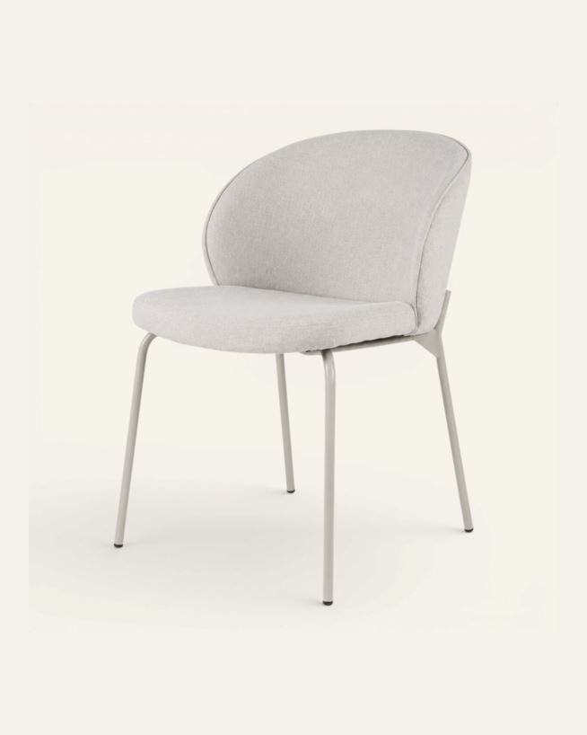 Ruokapöydän tuoli vaalean beige - 57x49.5x80 cm vaalean beige - 1