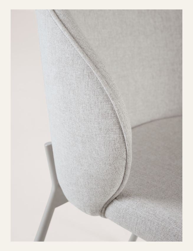 Ruokapöydän tuoli vaalean beige - 4