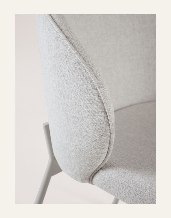 Ruokapöydän tuoli vaalean beige - 4