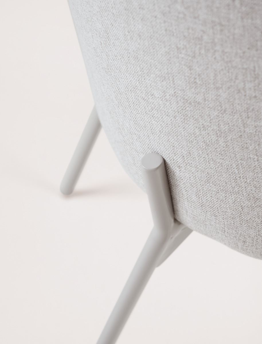 Ruokapöydän tuoli vaalean beige - 5