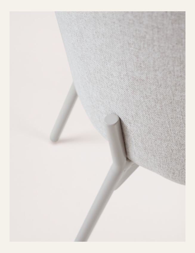 Ruokapöydän tuoli vaalean beige - 5