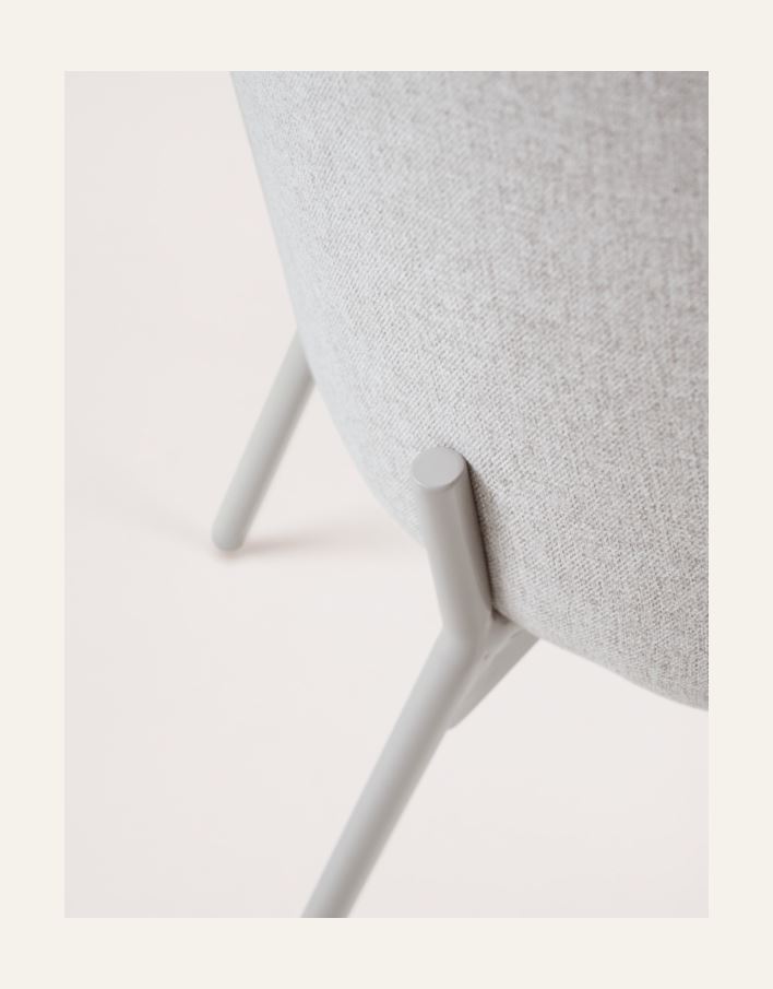 Ruokapöydän tuoli vaalean beige - 5